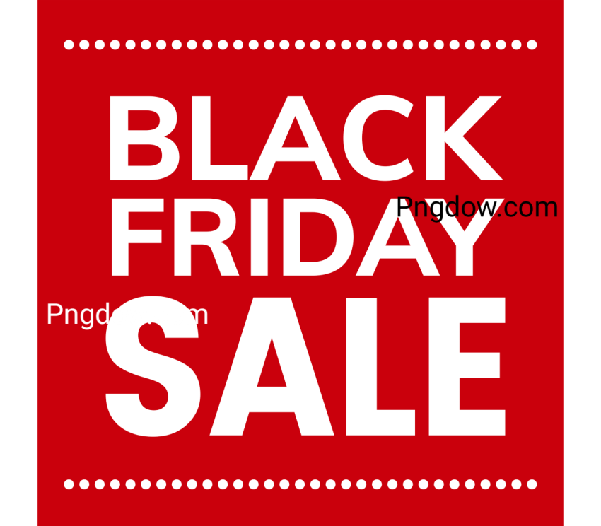 Black friday sale transparent background image