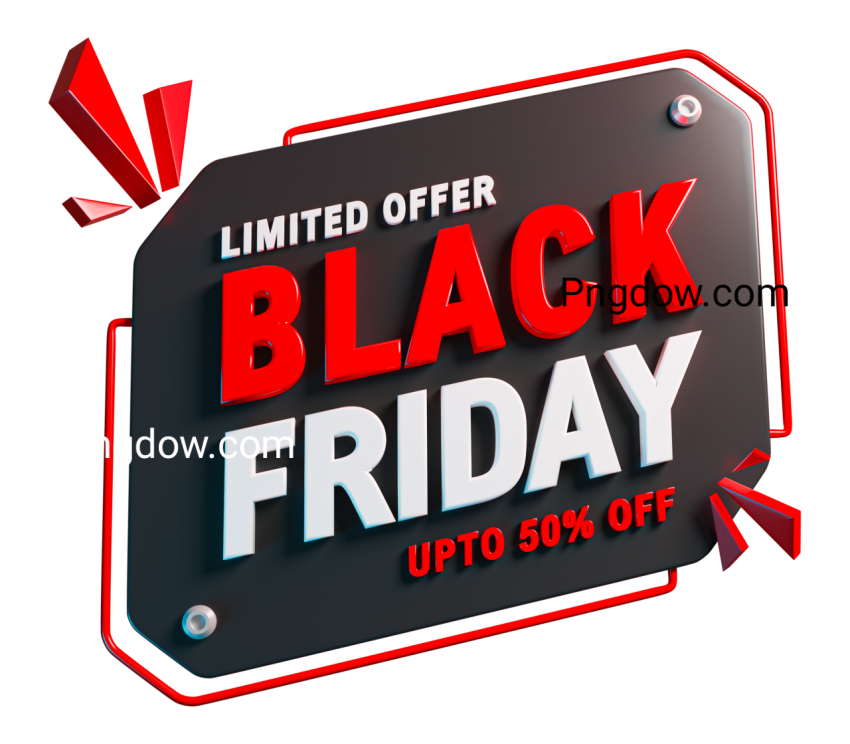 Black friday sale 3d promotion banner