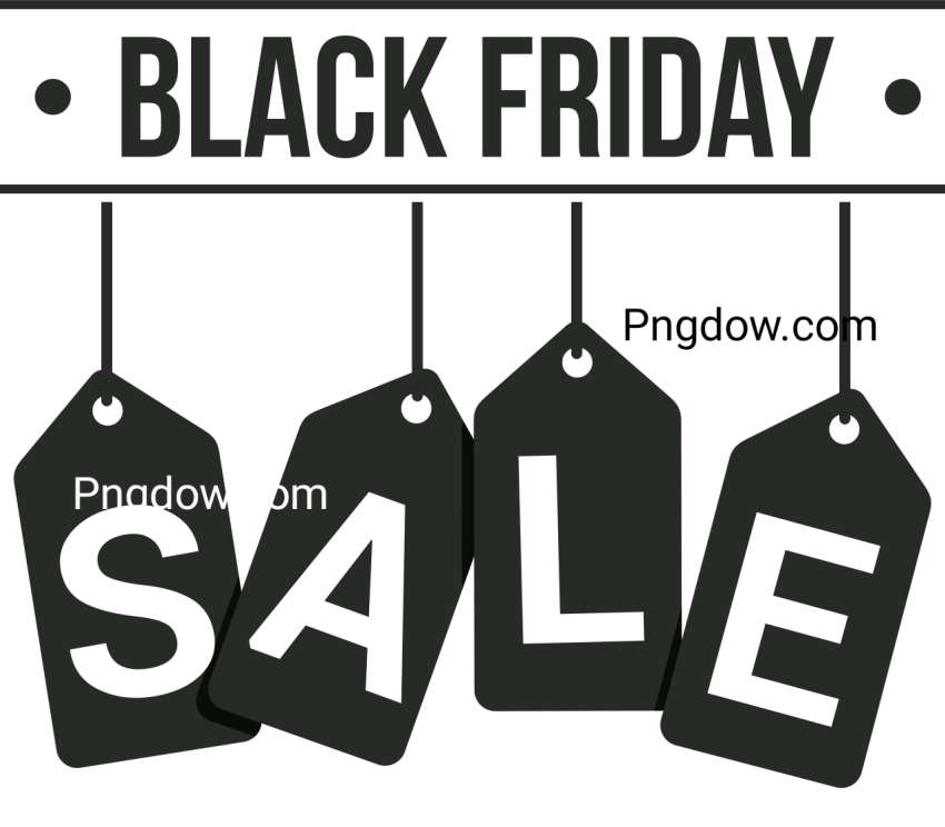 Black Friday Sale Hang Tag Banner Template