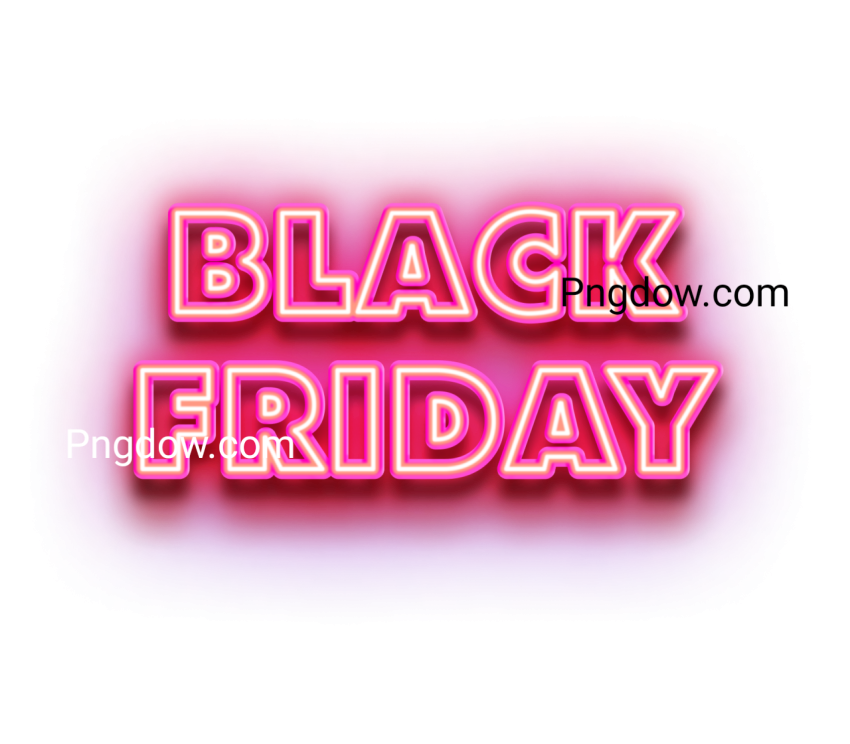 Lettering Black Friday Neon Pink