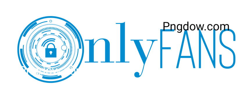 Logo of OnlyFans on black background, transparent PNG for free