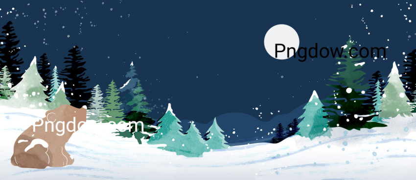 Winter Watercolor Background for free
