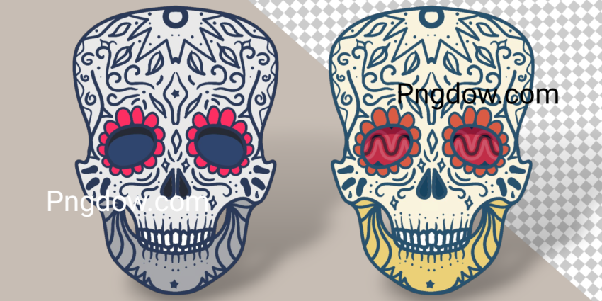 Mexican Detailed Skull Vectors