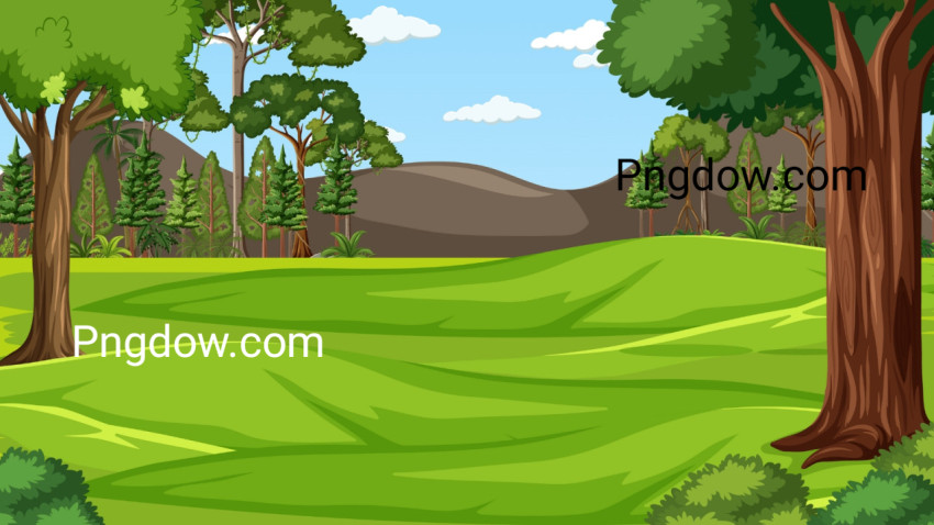 Blank meadow landscape scene for Free