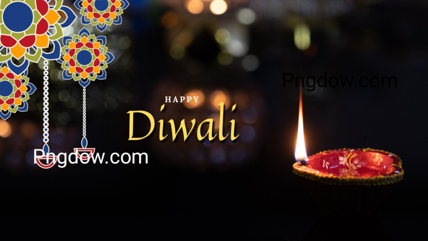 Maroon Modern Celebration Happy Diwali Facebook Cover