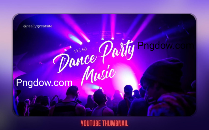 Pink Violet Modern Dance Party Music Youtube Thumbnail