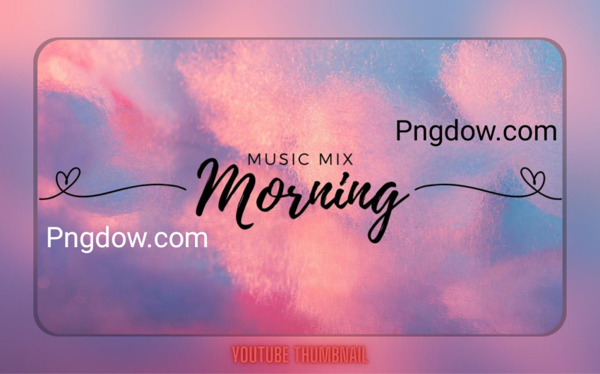 Gradient Simple Music Mix Morning Youtube Thumbnail