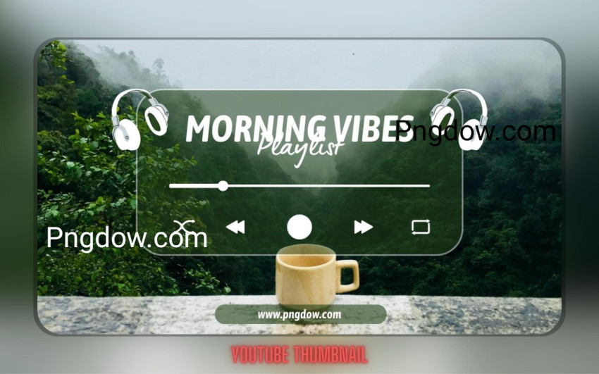 Green Modern Music Playlist YouTube Thumbnail
