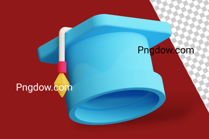 Premium PSD Vector, 3D 3D Graduation Cap 3d Illustration transparent background