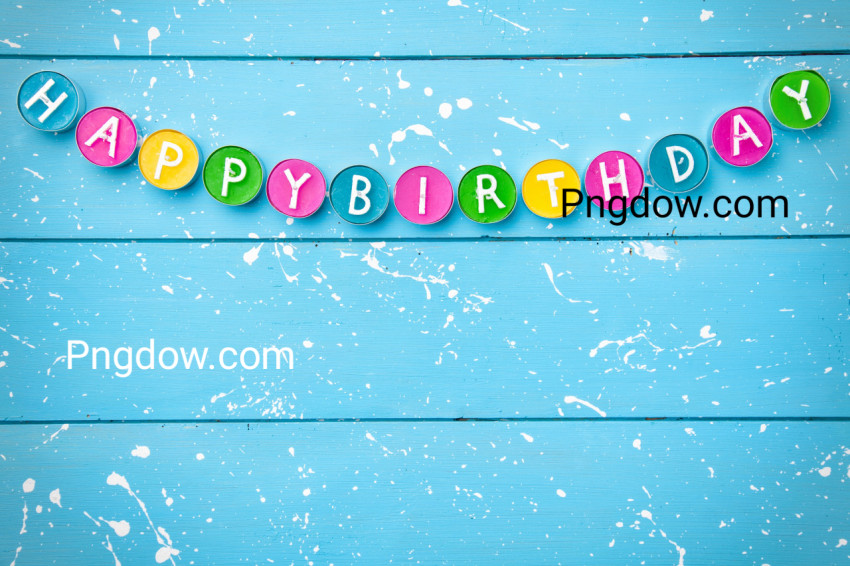 Colourful Happy Birthday Background