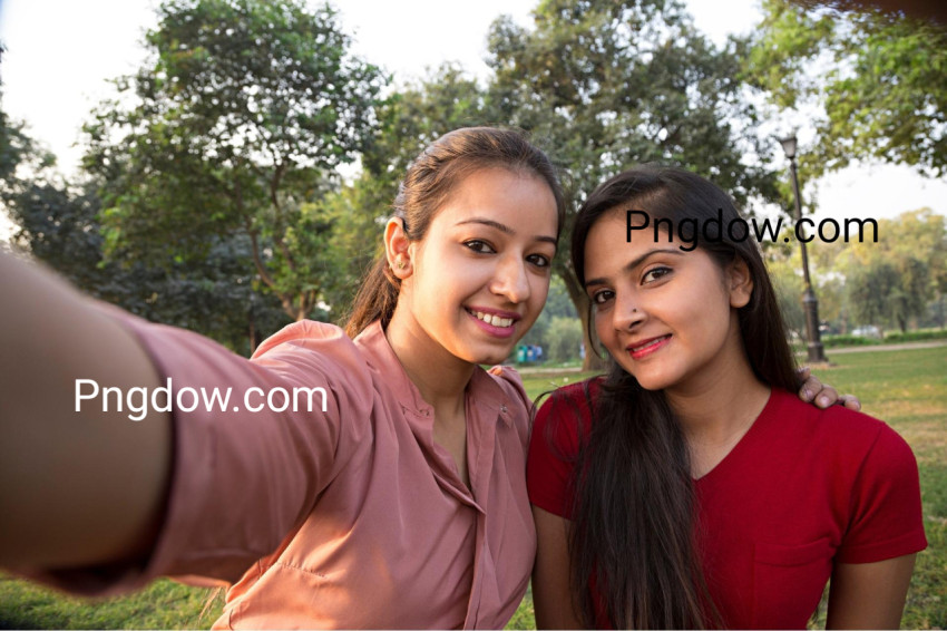 Best friends taking a selfie   Stock image for Free