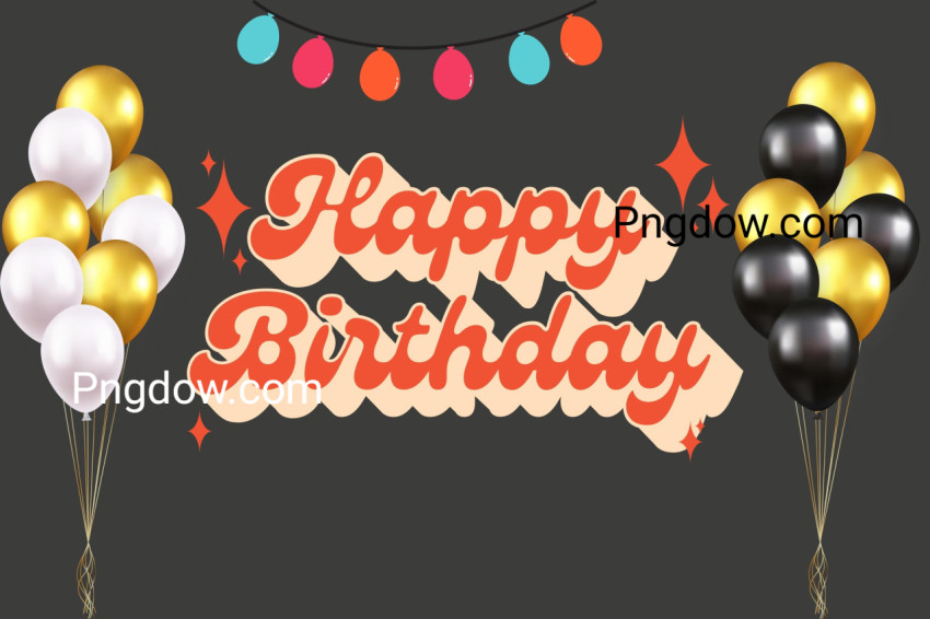 Happy Birthday template for free download