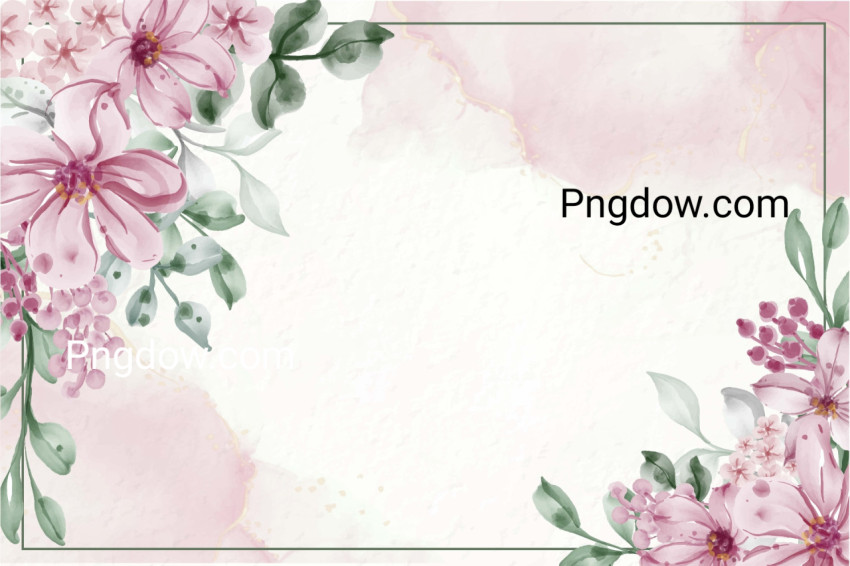 Watercolor flower background free