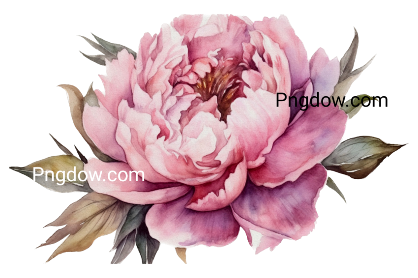 Rose botanical watercolor isolated image free