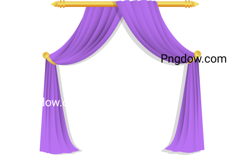 Purple curtains draperies