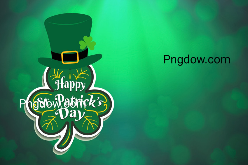 Get Lucky with our Festive St  Patrick's Day Background Stock Photo