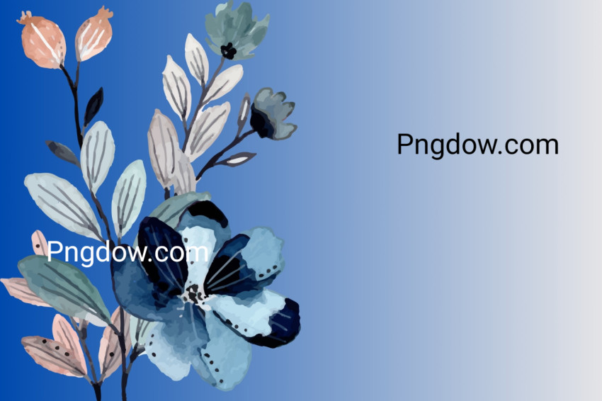 blue background flower download free