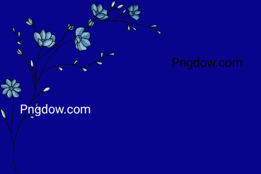 blue background flowers