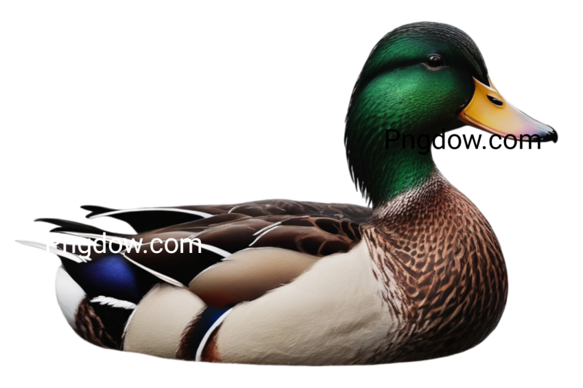 A duck standing in front of a black background