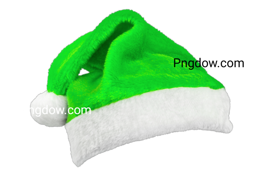 green santa hat png, christmas png