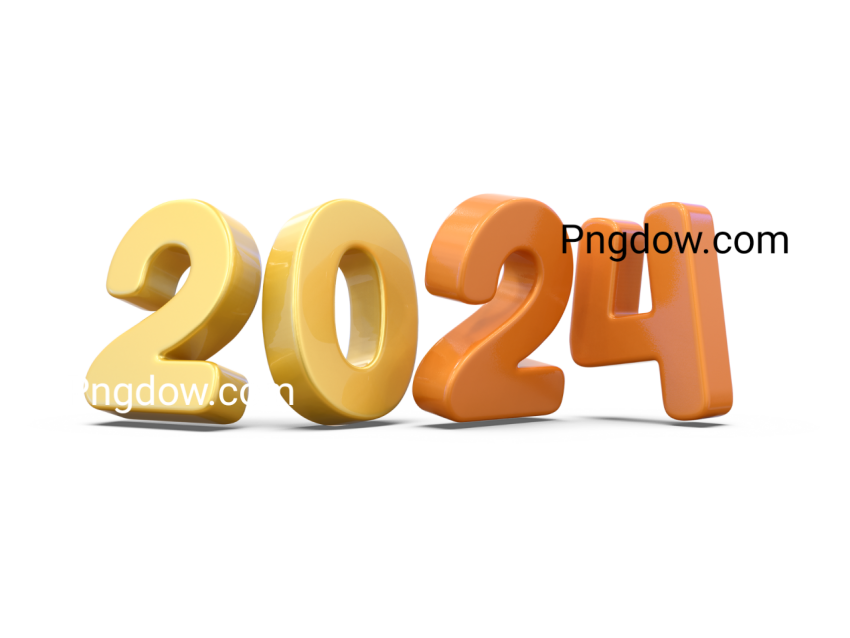 Download Free 2024 Happy New Year PNG   Celebrate with High Quality Graphics