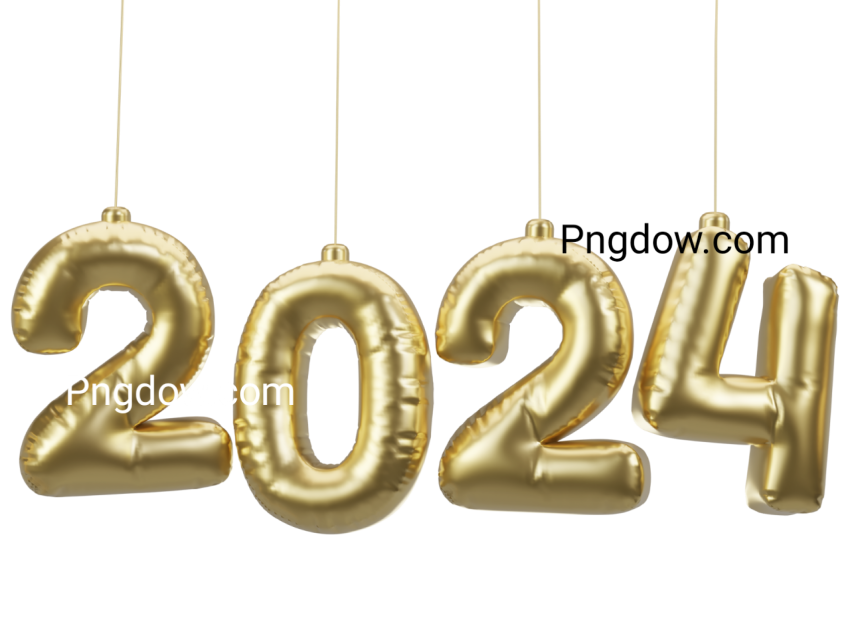 Download Free 2024 Happy New Year PNGs   Celebrate with Stunning Graphics