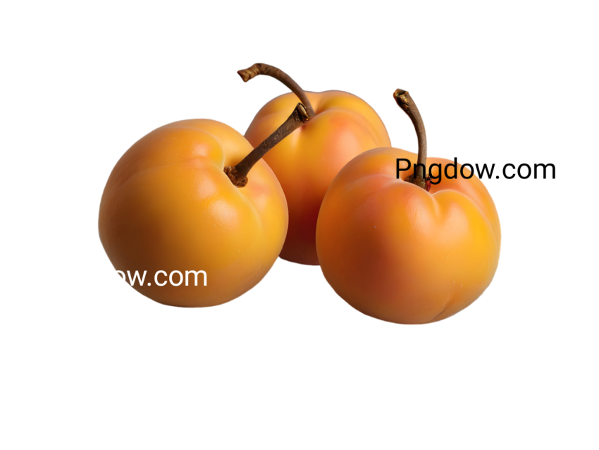 High Quality Apricots PNG Image with Transparent Background for Versatile Use
