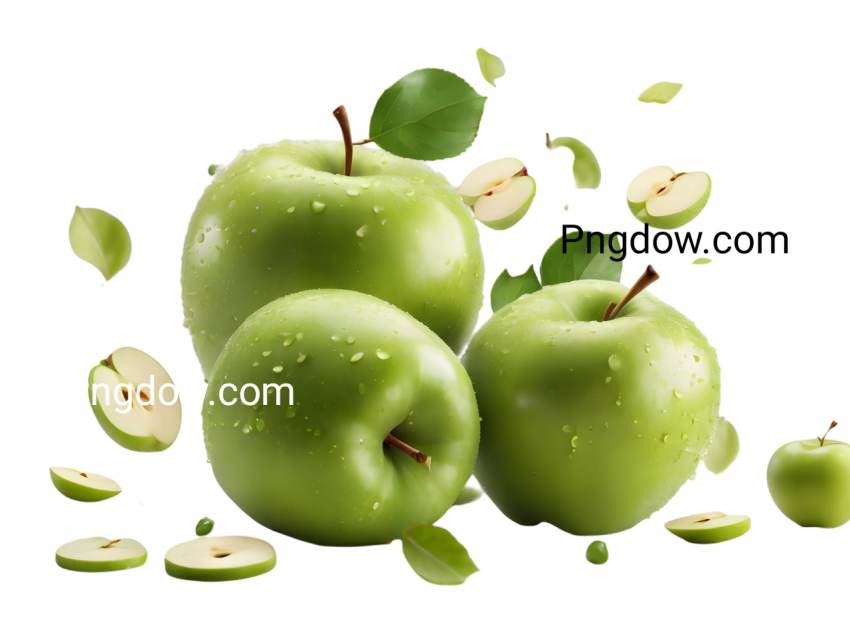 Green apple image png