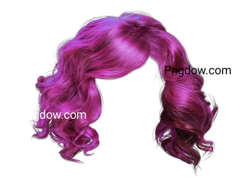 colourful hair png transparent background