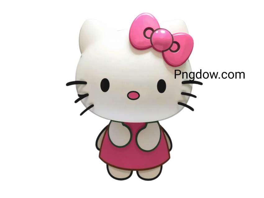 3D hello kitty png