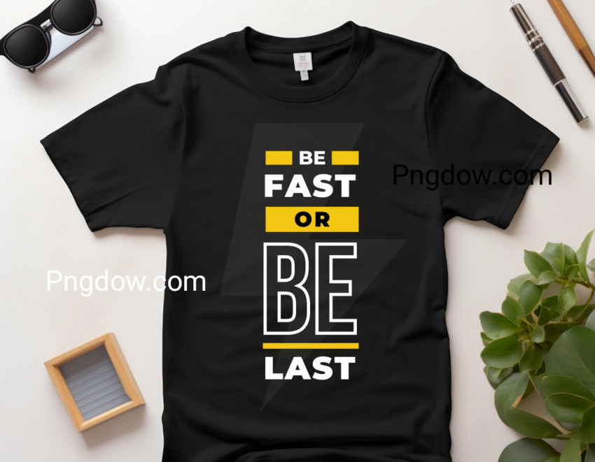 Black & Yellow Modern Motivation Quotes T Shirt