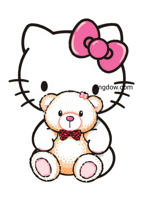 Hello Kitty with Teddy Bear