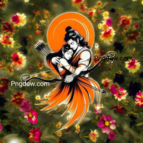 jai shree ram flower dp