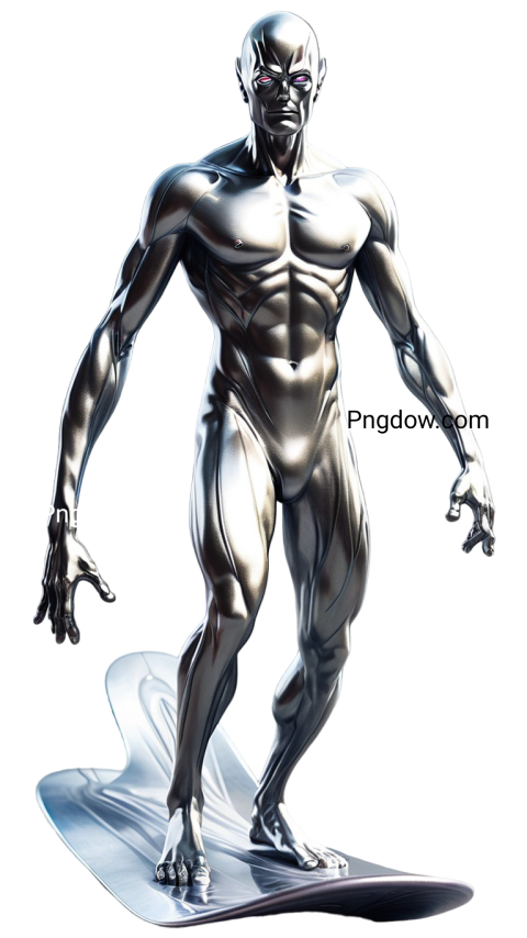 Enhance Your Projects with High-Quality Silver Surfer Png