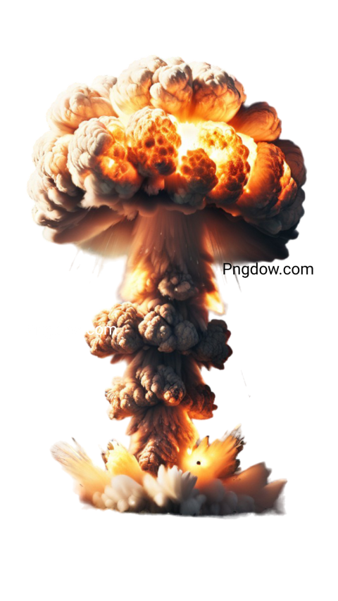 Nuclear Bomb Explosion png transparent background