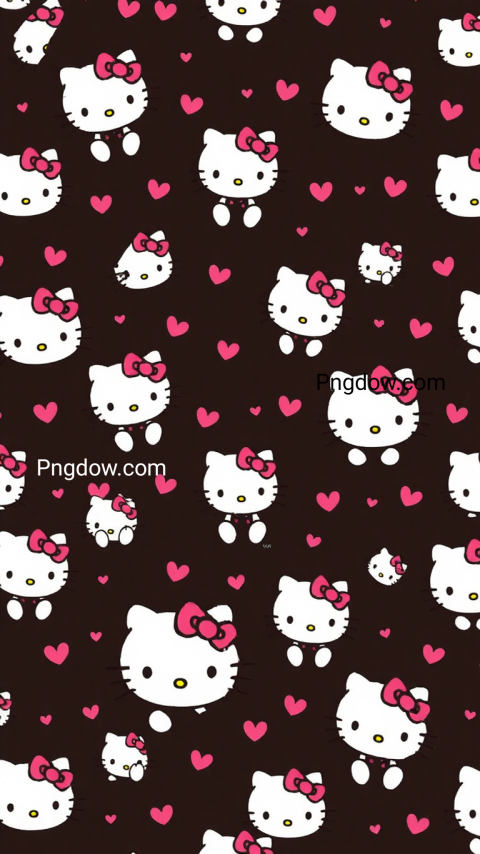 black hello kitty patterns