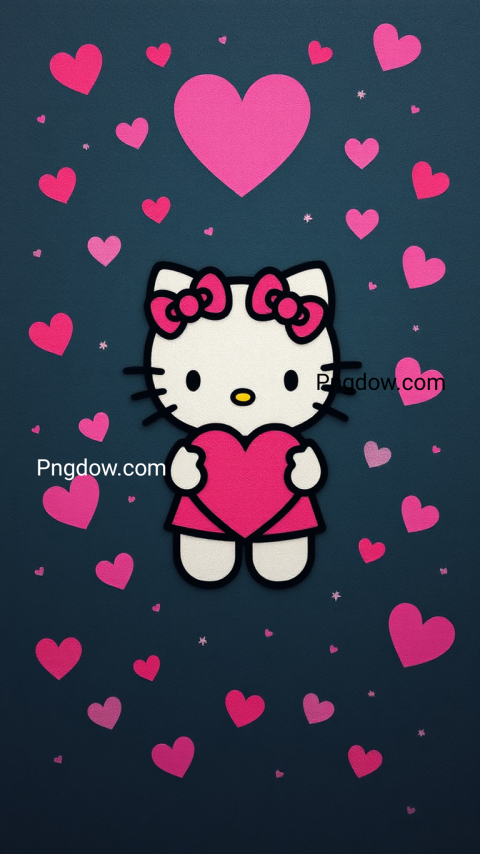 heart hello kitty wallpaper