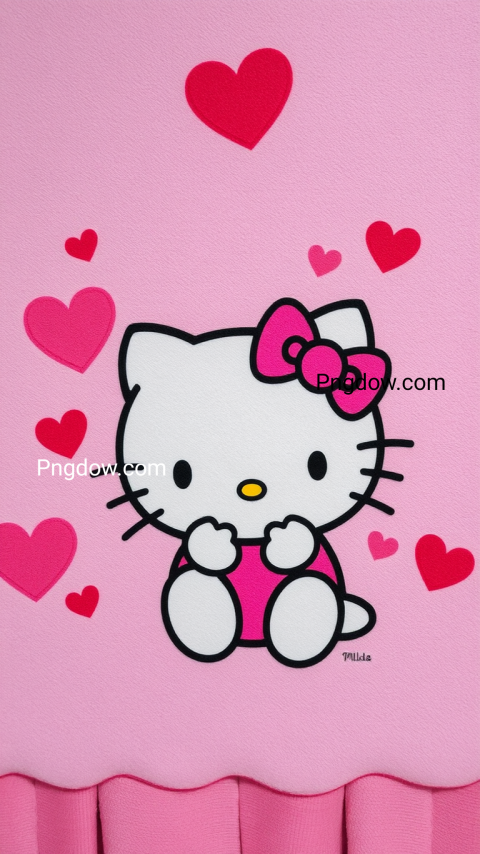 hello kitty wallpaper, heart