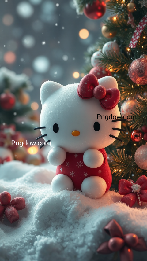 Christmas hello kitty wallpaper