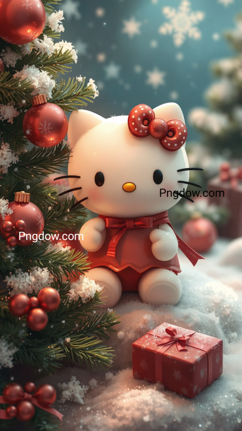 hello kitty wallpaper Christmas free