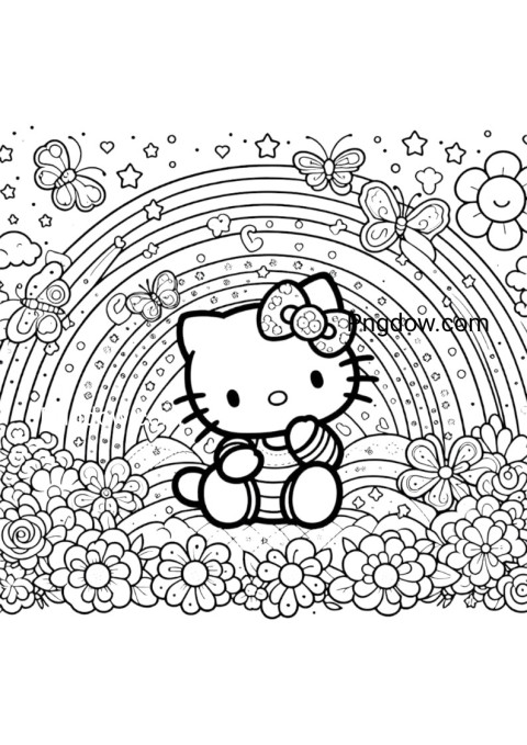 hello kitty coloring pages