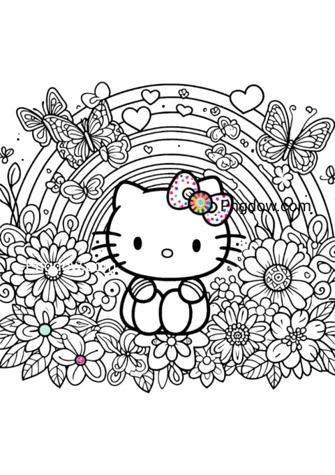 hello kitty coloring free download