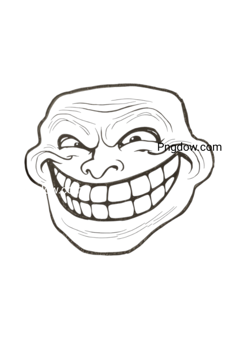 troll face drawing free download