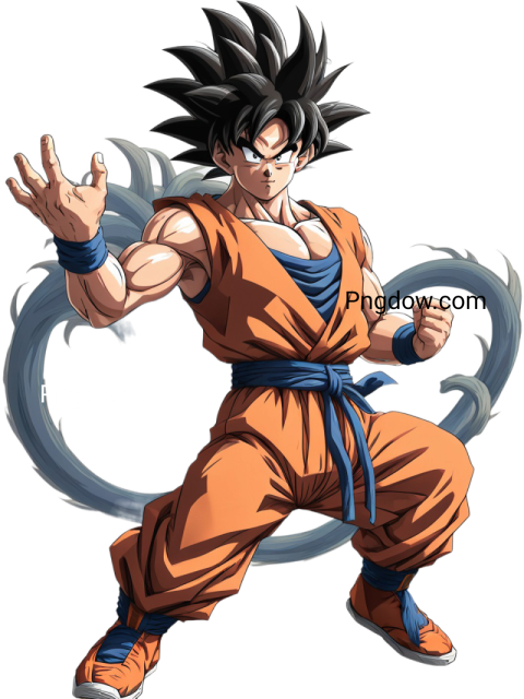 Download Stunning Goku PNG Image with Transparent Background