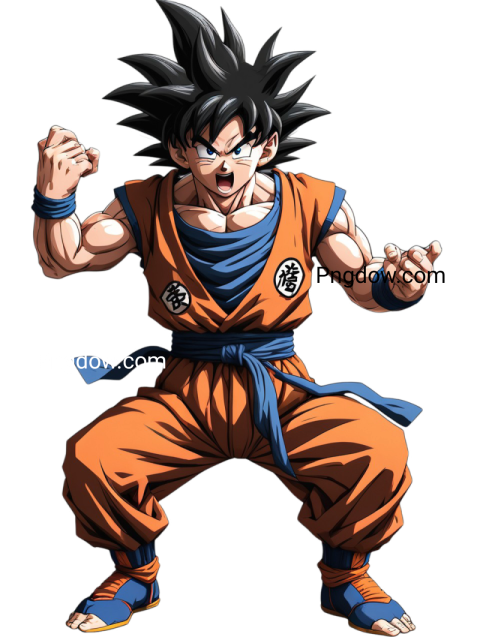 High Quality Goku PNG Image with Transparent Background   Free Download