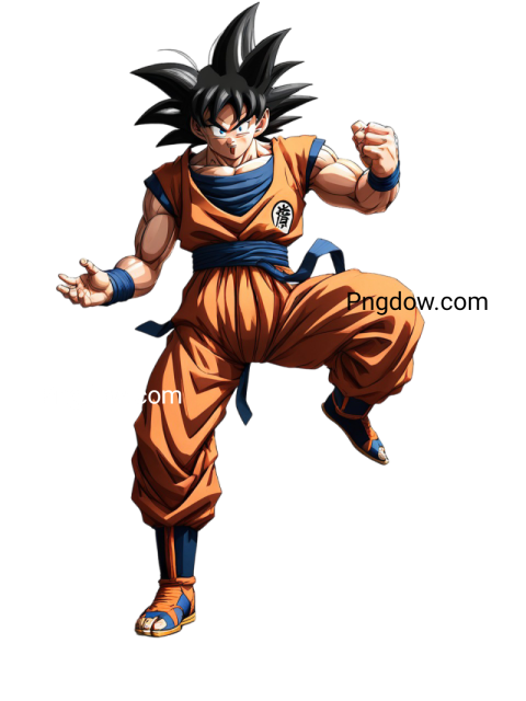High Quality Goku PNG Image with Transparent Background