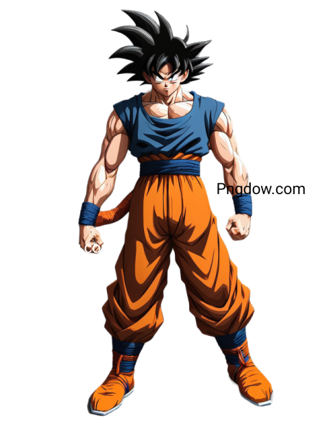 Stunning Goku PNG Image with Transparent Background   Download Now!
