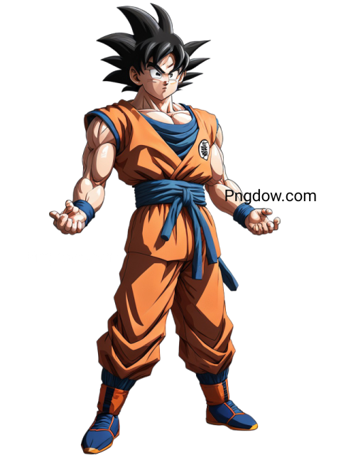 Stunning Goku PNG Image with Transparent Background   Download Now
