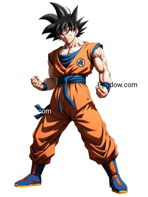 Stunning Goku PNG Image with Transparent Background   Downloaded