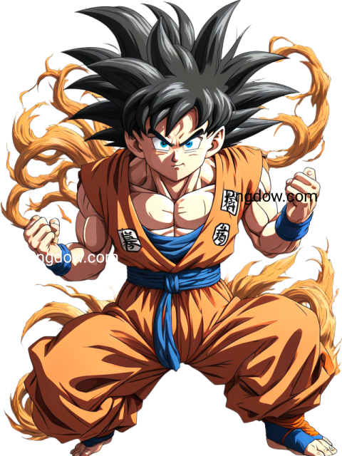 Stunning Goku PNG Image with Transparent Background for Versatile Use